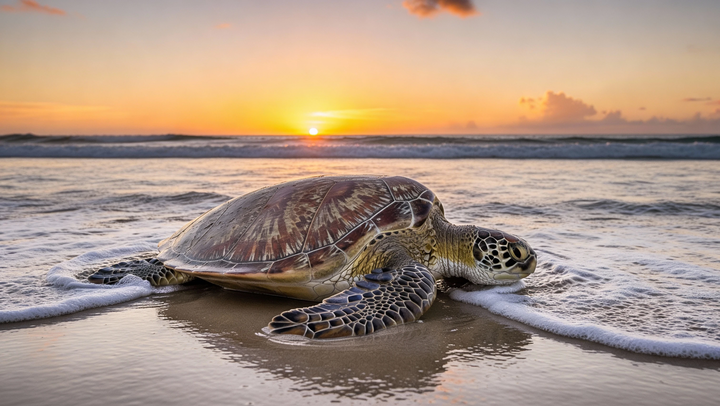 Turtle on beach
