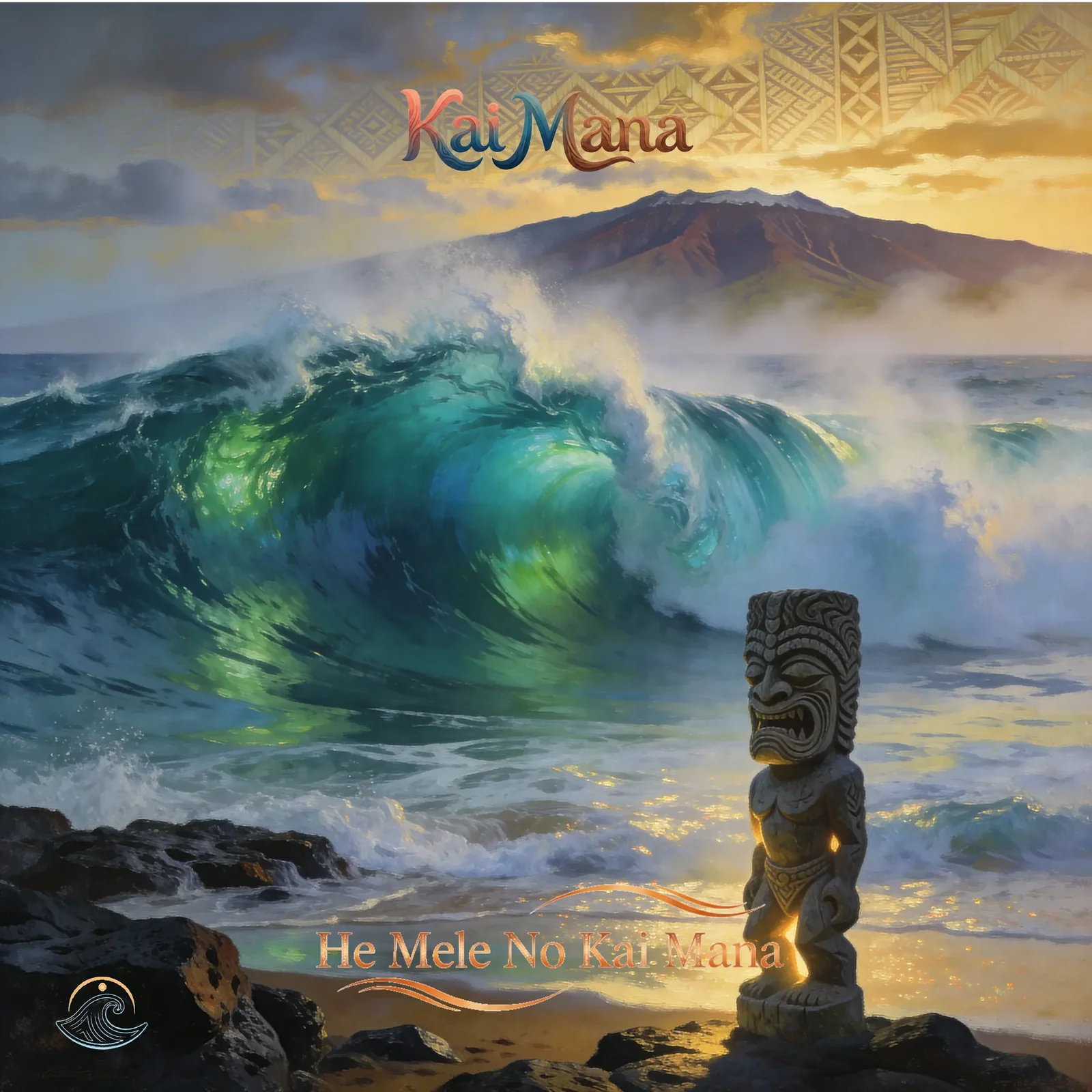 He Mele No Kai Mana artwork by Kai Mana, reflecting reflective, sacred  Maui music themes