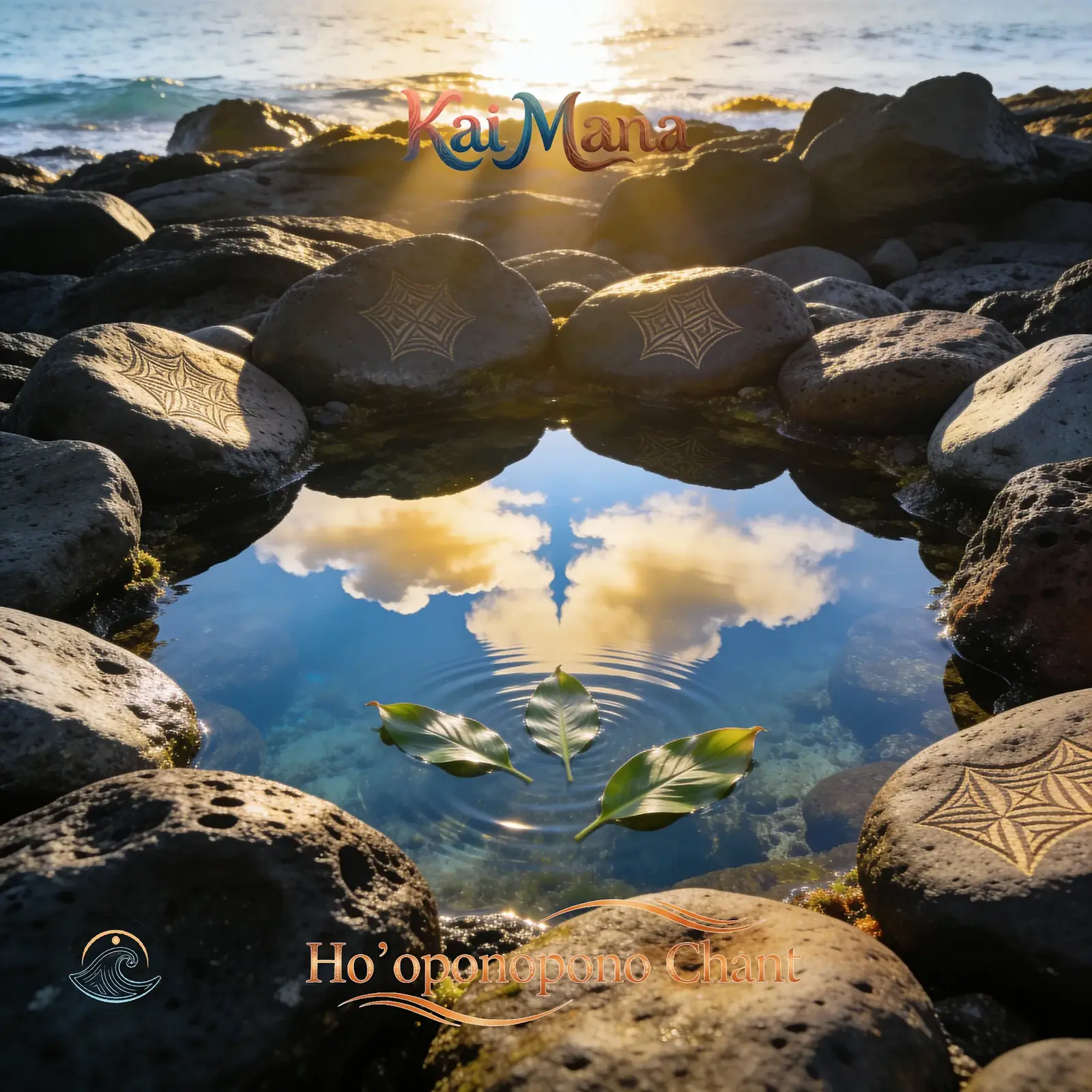 Ho'oponopono Chant artwork by Kai Mana, reflecting somber, spiritual  Maui music themes